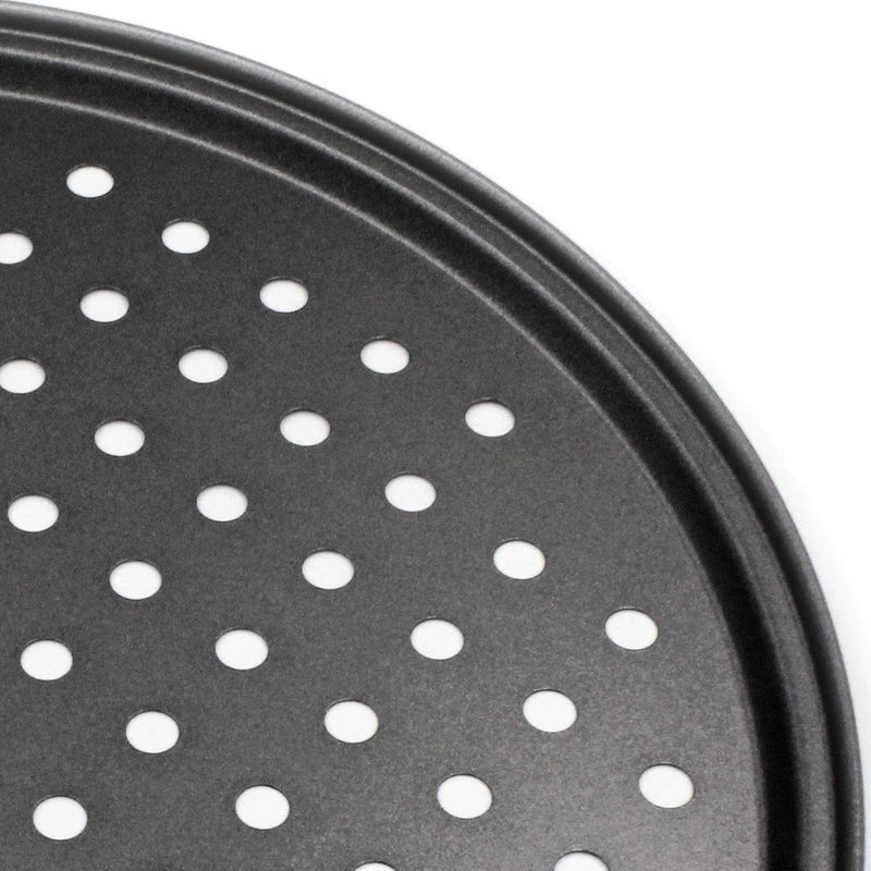 Handook Pizza Pan for Oven, Nonstick Pizza Pans, Carbon Steel Pizza Pan with Holes, Pizza Baking Pan for Oven Baking Supplies, for Home Baking Kitchen Oven Restaurant (12 Inch) - Image 4