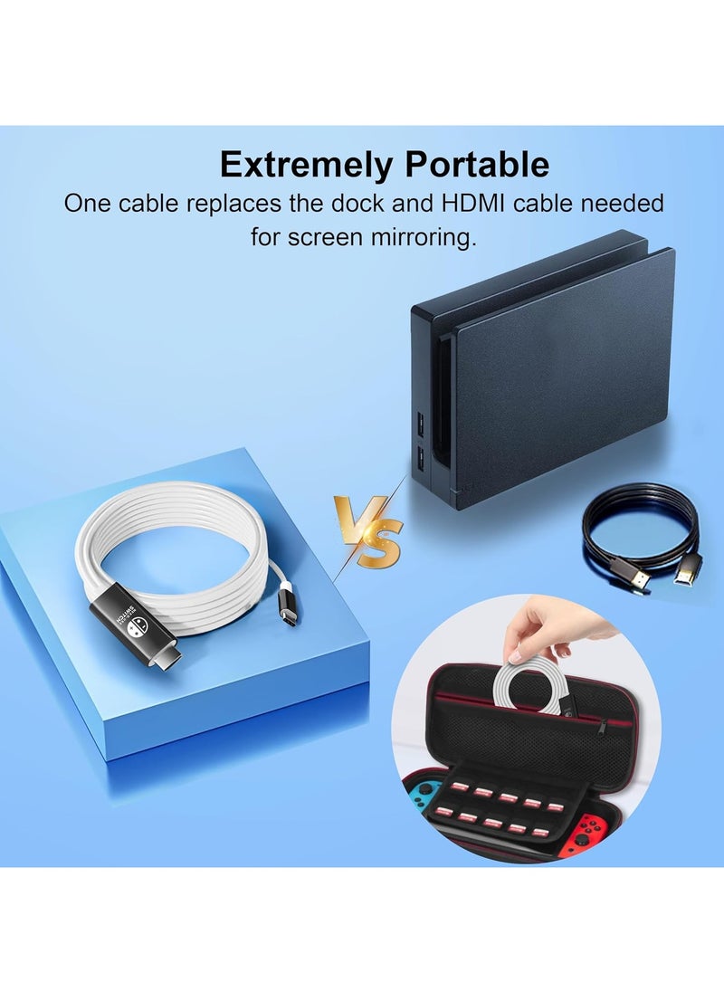 Generic - USB C to HDMI Adapter Cable Compatible with Nintendo Switch, Type-C to HDMI Conversion Cable Replaces The Switch Docking Station for TV Projection Screen, Nintendo Switch OLED Dock - Image 1