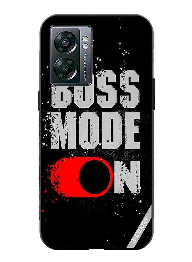VR CREATIVE Protective Case Cover For Oppo A57 5G Boss Mode On Design Multicolour  - Image 1