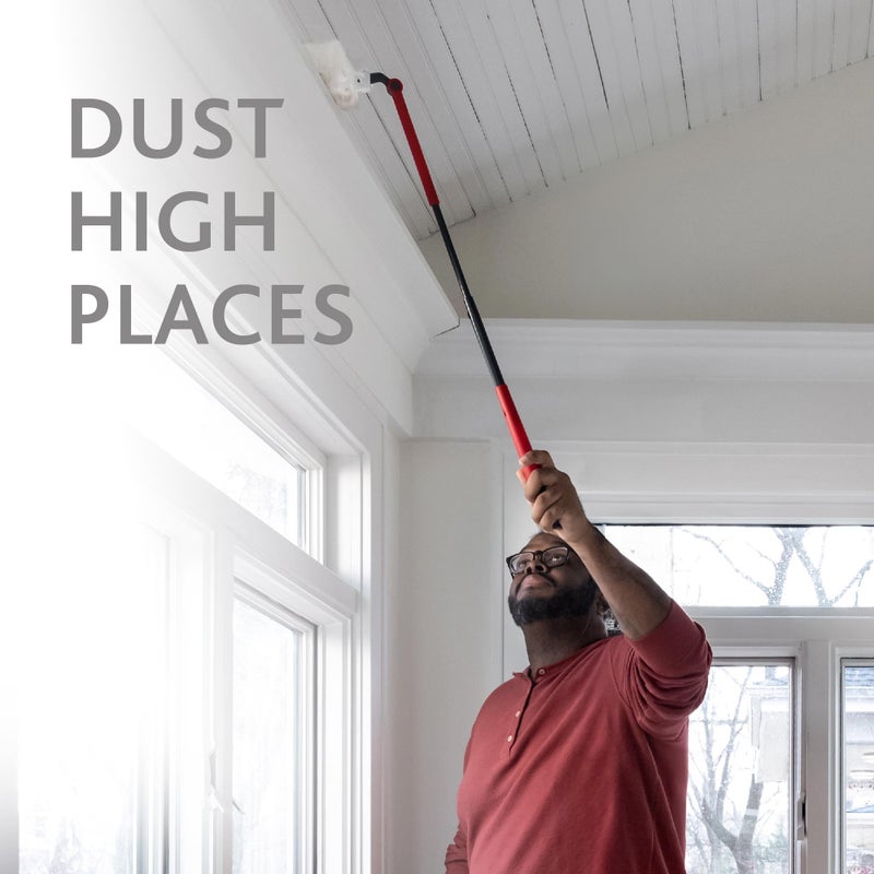 أو سيدر O-Cedar Flex & Catch Huffice Dusting Rising (10 Count) | إعادة التخلص من إعادة الملء مع الألياف التنظيف المصنوعة من المواد المعاد تدويرها 100 ٪ | الفخاخ 3x غبار أكثر من Duster الريش التقليدية - Image 5