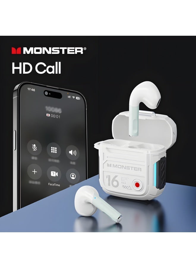 Monster Wireless Open-Ear Gaming Earbuds – 30H Playback, Bluetooth 5.3, Dual Stereo Sound, Lightweight & Comfortable Fit - Image 3