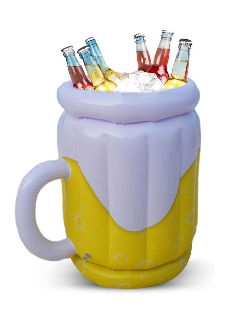Generic PVC Ice Bucket Drink Cooler, Ice Bucket Beverage Bottle Chiller Bin for Pool Party Supplies, BBQ, Beach Parties  - Image 1