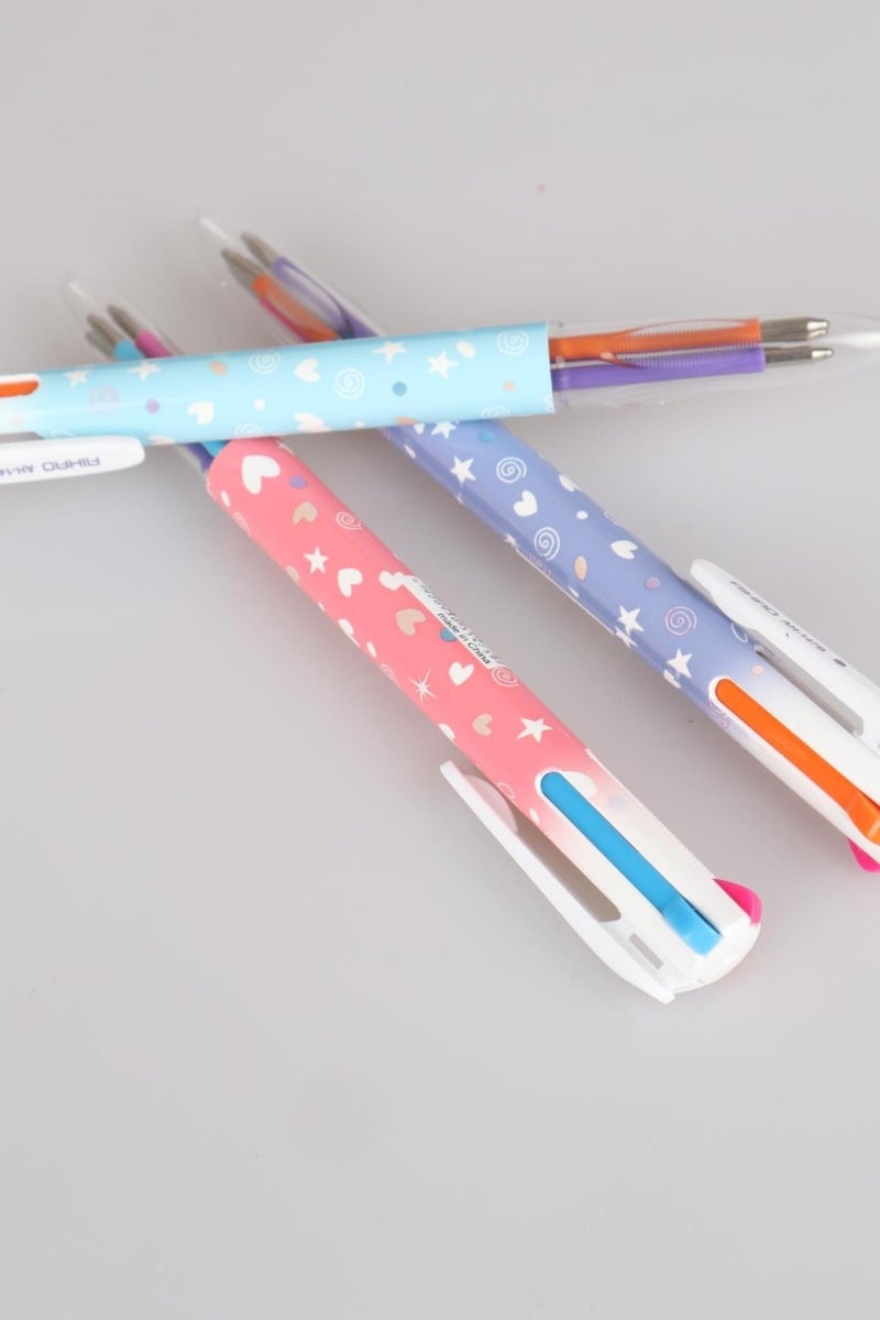 Dekomus Special Design 4 Color Ballpoint Pen 