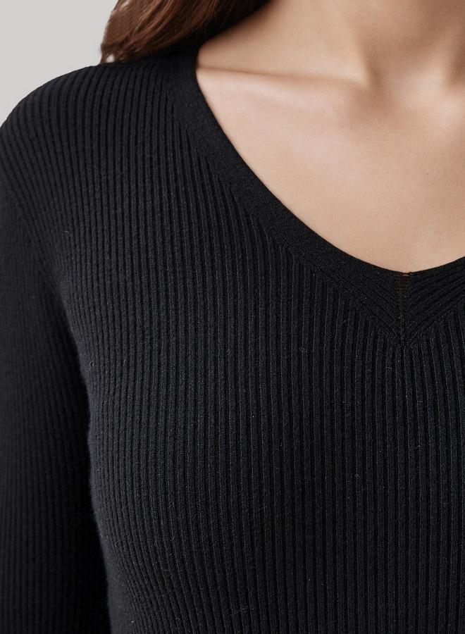 2Xtremz Regular Fit Ribbed V-neck Tricot Sweater - Image 3