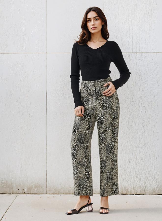 2Xtremz Regular Fit Ribbed V-neck Tricot Sweater - Image 2