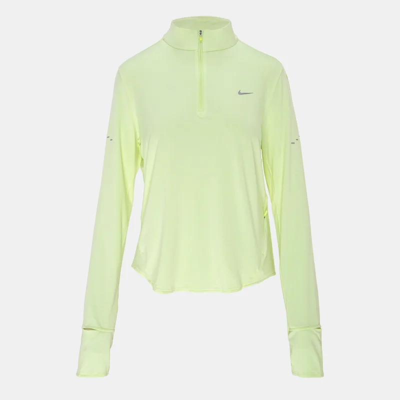Nike Yellow Women's Swift Dri-FIT UV 1/4-Zip Running Top for Women | Best Price UAE