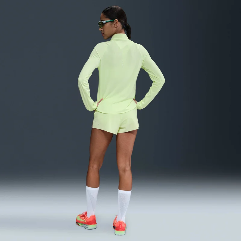 Nike Yellow Women's Swift Dri-FIT UV 1/4-Zip Running Top for Women | Best Price UAE
