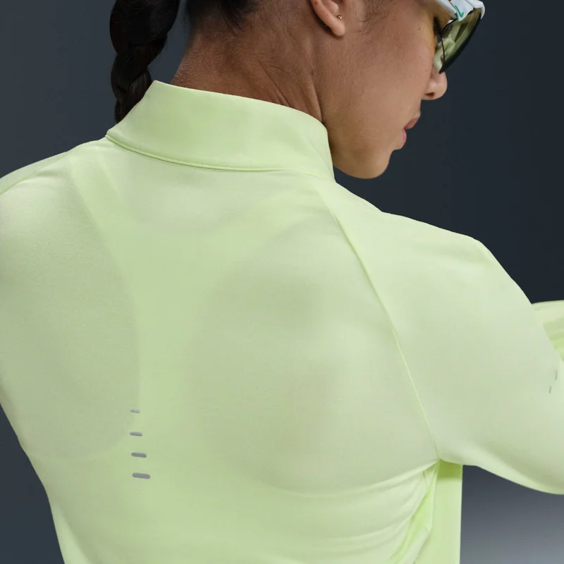Nike Yellow Women's Swift Dri-FIT UV 1/4-Zip Running Top for Women | Best Price UAE