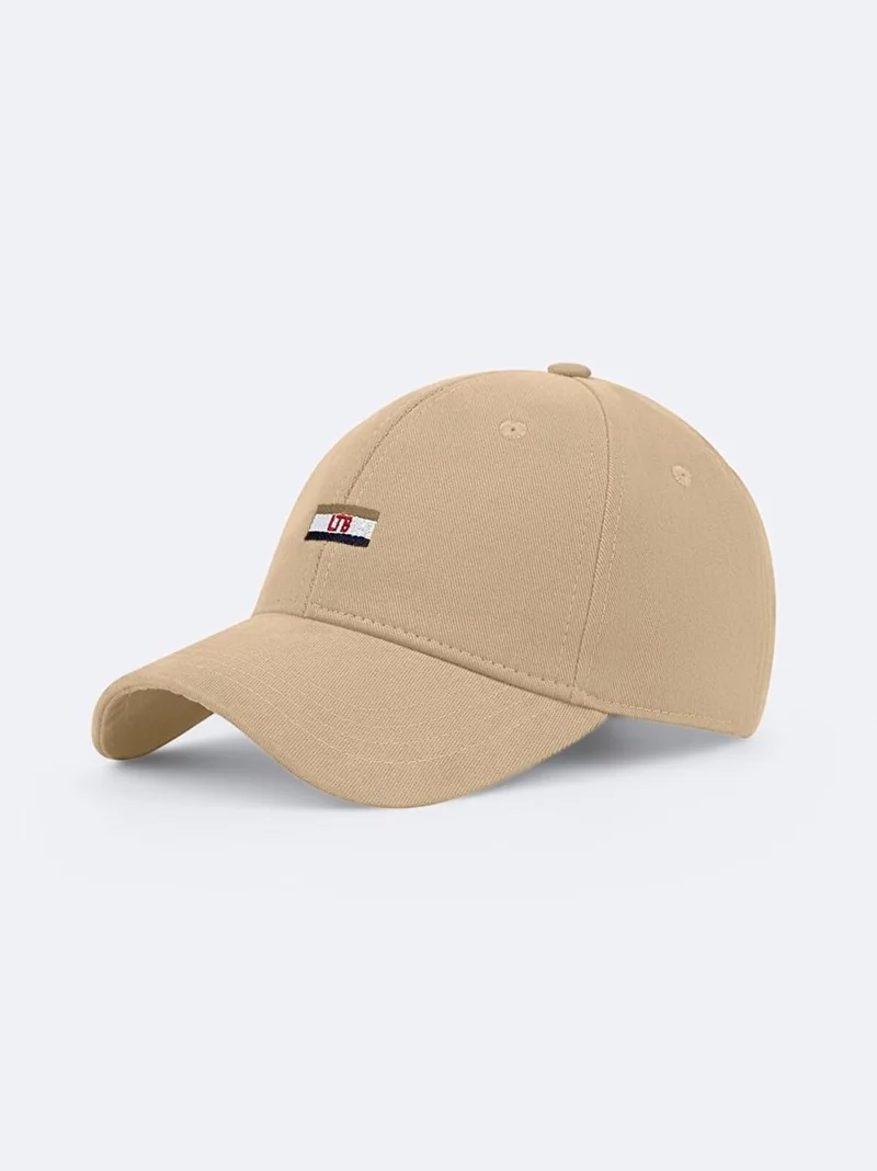 Men's Beige Hat with Logo
