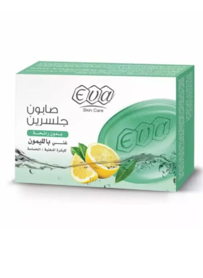 إيفا - قطعتين من صابون الجلسرين الغني بالليمون للبشرة الدهنية والحساسة  2 * 120 جرام - Image 1