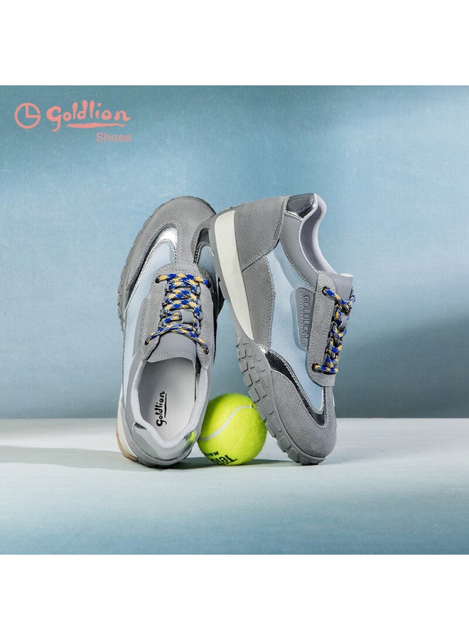 Goldlion Women'S Thick-Soled Training Shoes For Summer 2025, Lightweight Casual Sports Shoes For Petite Women, G688510240 Gray Blue, Size 37 - Image 2