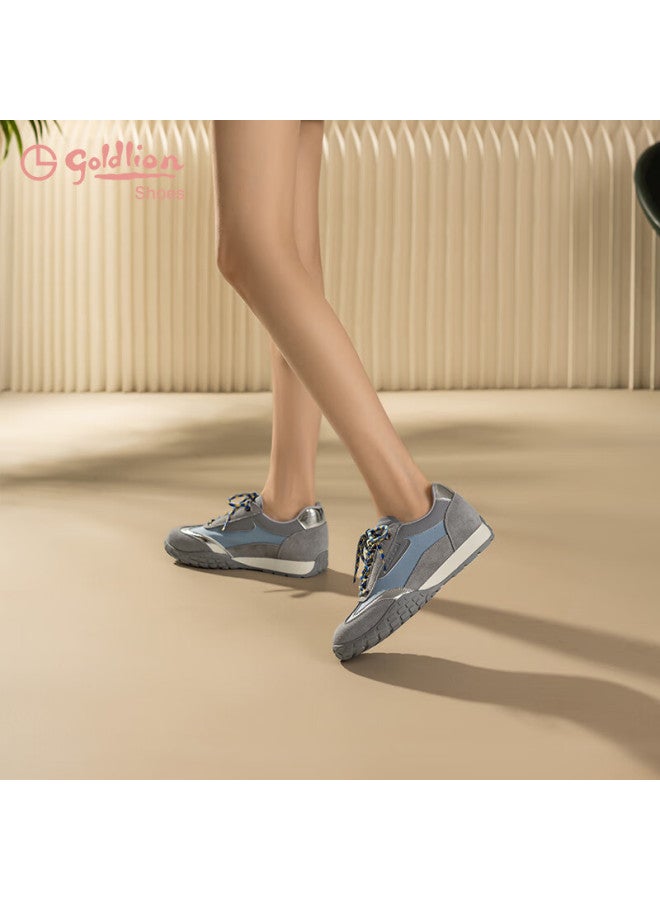 Goldlion Women'S Thick-Soled Training Shoes For Summer 2025, Lightweight Casual Sports Shoes For Petite Women, G688510240 Gray Blue, Size 37 - Image 3