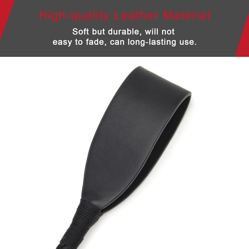 Coolrunner Riding Crop for Horse, 18 Inch Horse Whip with PU Leather Equestrianism Horse Crop Double Slapper Horse Whip Black Crops for Horses - Image 4