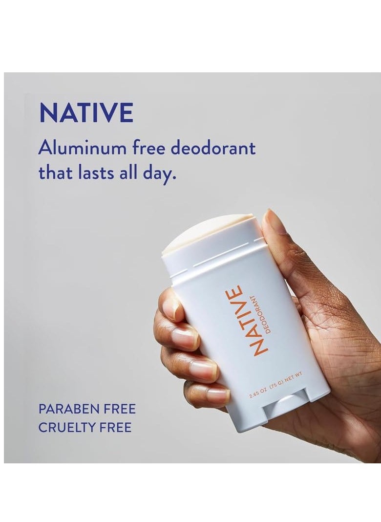 native Native Deodorant Contains Naturally Derived Ingredients, 72 Hour Odor Control | Deodorant for Women and Men, Aluminum Free with Baking Soda, Coconut Oil and Shea Butter | Citrus & Herbal Musk  - Image 2