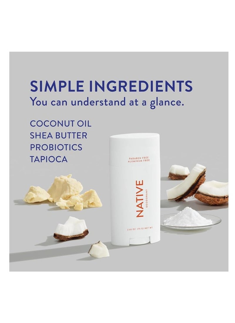 native Native Deodorant Contains Naturally Derived Ingredients, 72 Hour Odor Control | Deodorant for Women and Men, Aluminum Free with Baking Soda, Coconut Oil and Shea Butter | Citrus & Herbal Musk  - Image 3