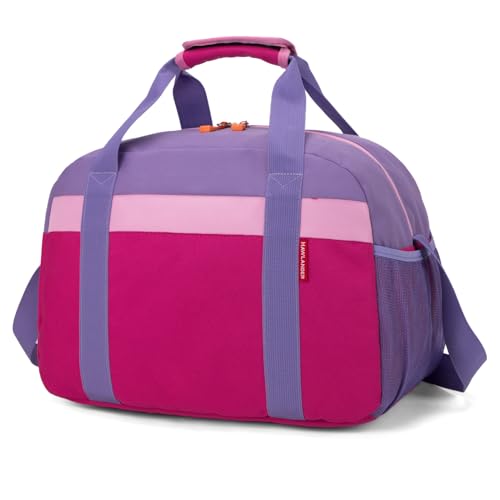 HawLander Small Duffle Bag for Kids Boys or Girls Gym Bag for Sports TravelRose Purple - Image 1