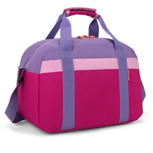HawLander Small Duffle Bag for Kids Boys or Girls Gym Bag for Sports TravelRose Purple - Image 3