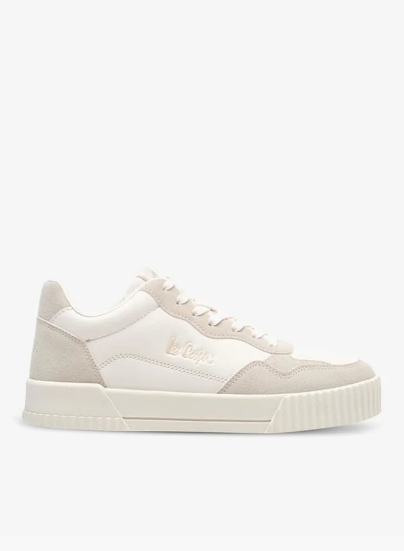 Lee Cooper Womens Logo Detail Sneakers With Lace-Up Closure
