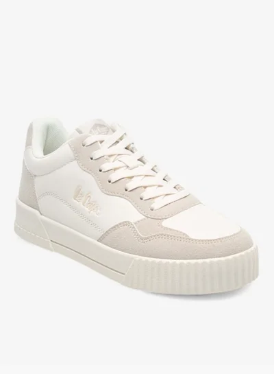 Lee Cooper Womens Logo Detail Sneakers With Lace-Up Closure