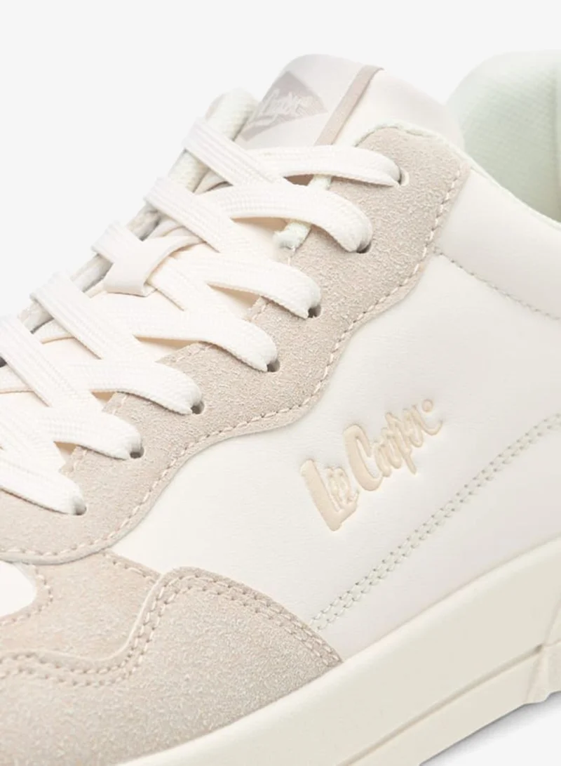 Lee Cooper Womens Logo Detail Sneakers With Lace-Up Closure