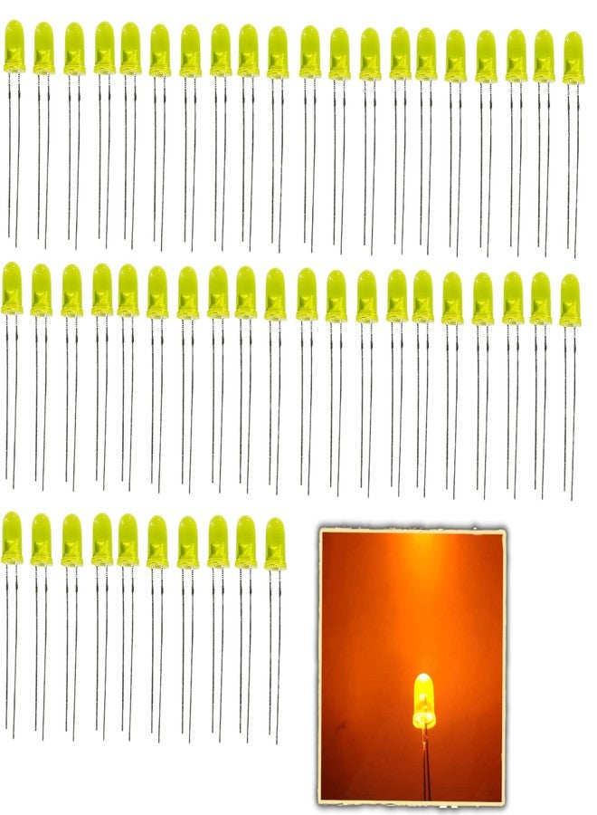 UNIVERSAL HUB 5mm YELLOW LED Light Bulbs 100PCS - Image 1
