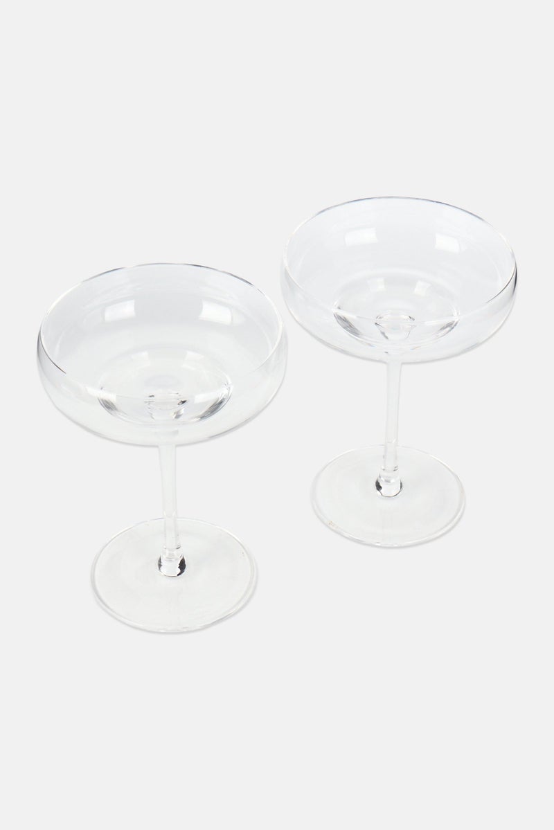 Anton Studio Designs 2 Pieces Milan Coupes Glass, Transparent - Image 3