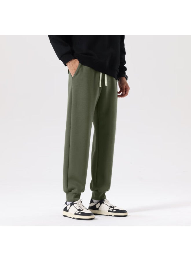 Vancl Men's Jogger Pants Spring Autumn Heavyweight Sweatpants Loose Fit Plus Size Sports Casual Pants Light Gray L - Image 2