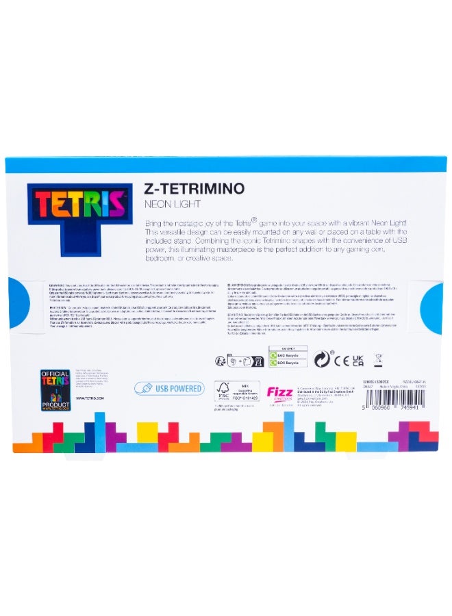 Fizz Creations - F-527 Fizz Creation Tetris Z Tetrimino Neon Light Red LED Retro Gaming Lamp - Image 3