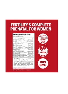 Herbtonics Fertility Supplements for Women to Help Pregnancy & Better Conception + Prenatal Vitamins - Aid Ovulation, Regulate Your Cycle, Balance Hormones with Folate Folic Acid Pills 60 Capsules  - Image 2