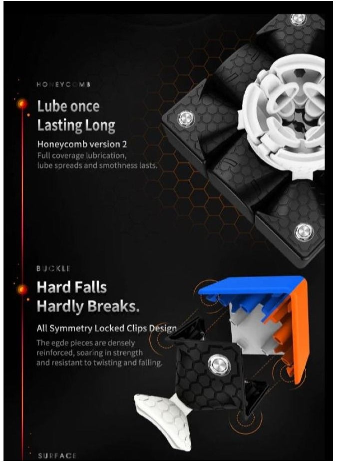 GANCUBE - GAN 356 M Standard Magnetic Speedcube with extra GES - Image 1