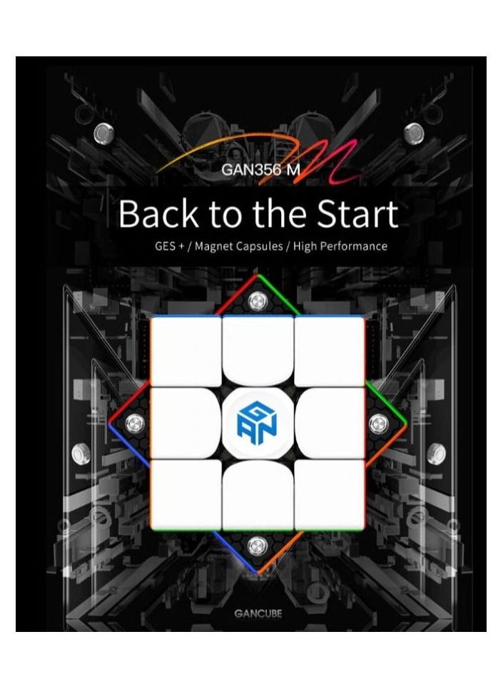 GANCUBE - GAN 356 M Standard Magnetic Speedcube with extra GES - Image 1