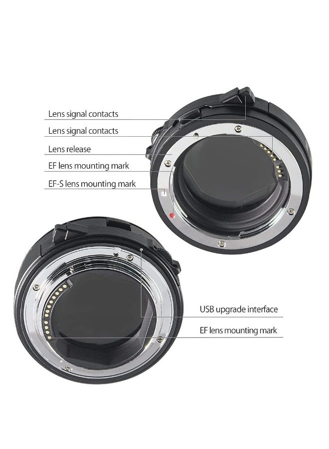 Lens Adapter EF to EOS R Mount Adapter with Drop in Variable ND Filter, Lens Mount Adapter Converter Compatible for Canon EF/EF-S Lens to RP R5 R6 Camera 