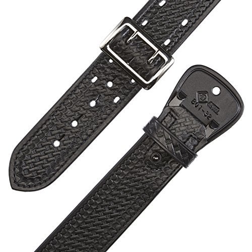 Aker Leather Products Men's Basketweave, Black, 32" - Image 2