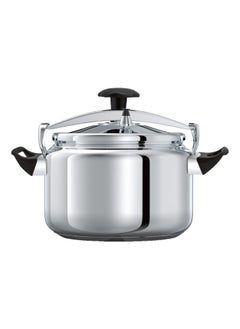Badraig Stainless Steel Pressure Cooker Pressure Pot Arabic Cooker Silver Black Available Sizes 4L 5L 6L 7L 8L 9L 10L 11L 12L 15L  - Image 1
