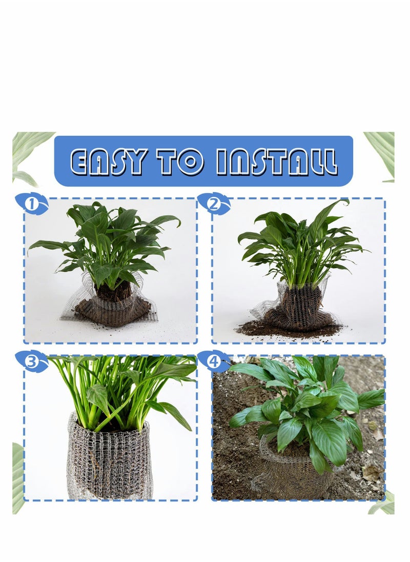 Excefore - Plant Root Protection Net, Protect Plants, Trees, Flowers and Bulbs from Voles,Gophers and Moles – A One Time Solution, No Repellent Needed 6 – Pack - Image 1