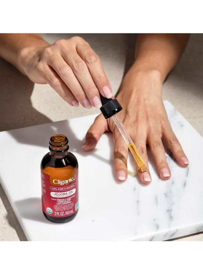 100% Pure & Natural Organic Jojoba Oil, Moisturizing Oil for Face, Hair, Body, Skin & Nails, Natural Cold Pressed Hexane Free, Base Carrier Oil, 120ml - Image 4