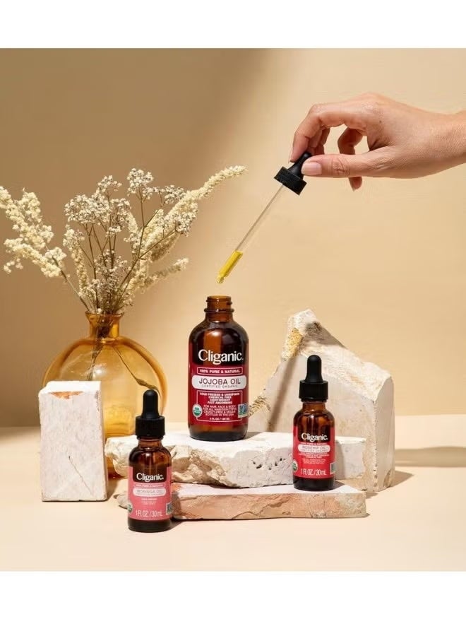 100% Pure & Natural Organic Jojoba Oil, Moisturizing Oil for Face, Hair, Body, Skin & Nails, Natural Cold Pressed Hexane Free, Base Carrier Oil, 120ml - Image 2