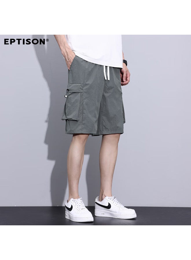 EPTISON Yipintiancheng [workwear Shorts] Summer Lightweight Men's Shorts, Loose-fitting Versatile Casual Five-point Pants With Pockets For Me - Image 1