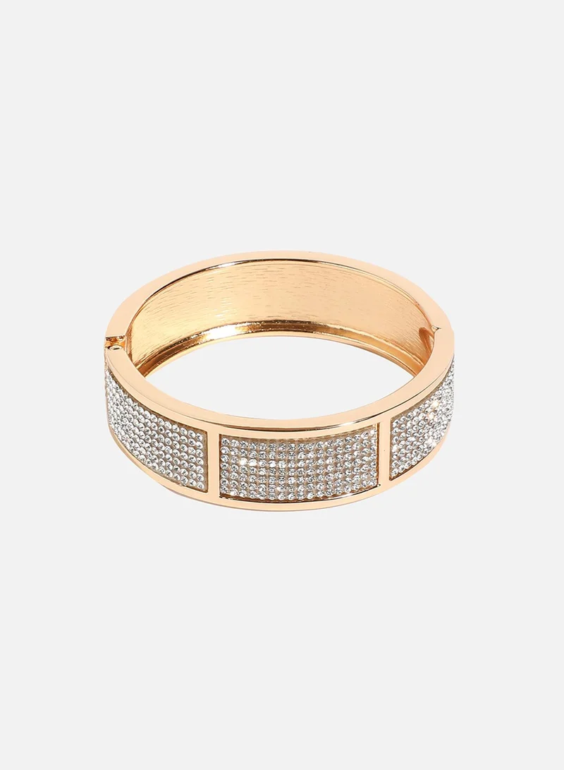 SOHI Embellished Cluster Band Artificial Bracelet Jewellery