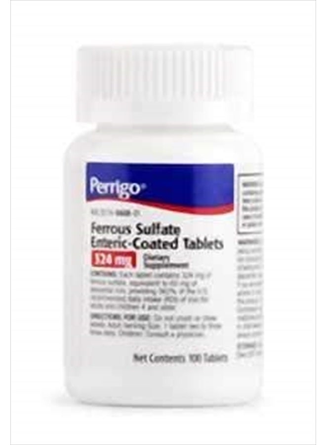 أقراص الحديد (سلفات الحديد) 324 ملغ مغلفة معوية حمراء 100 حبة