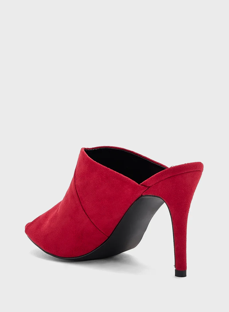 Anne Michelle Mid Heel Mule