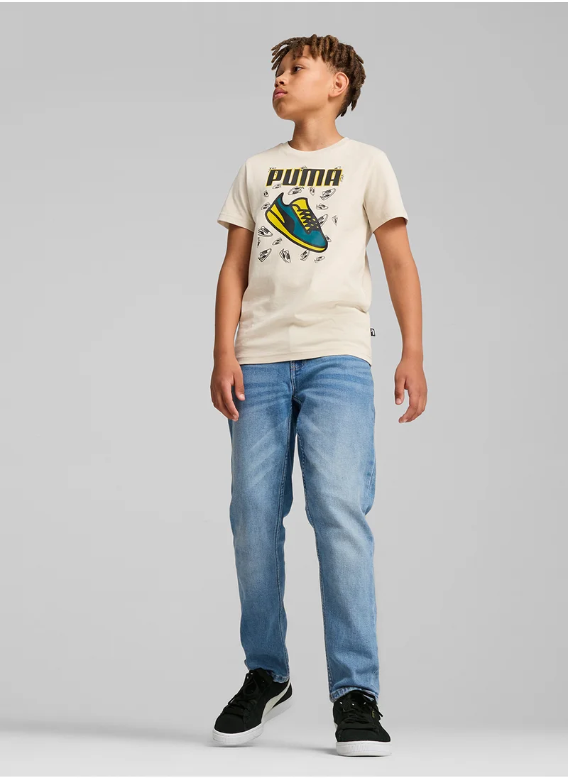 بوما Youth Essential Graphic T-Shirt