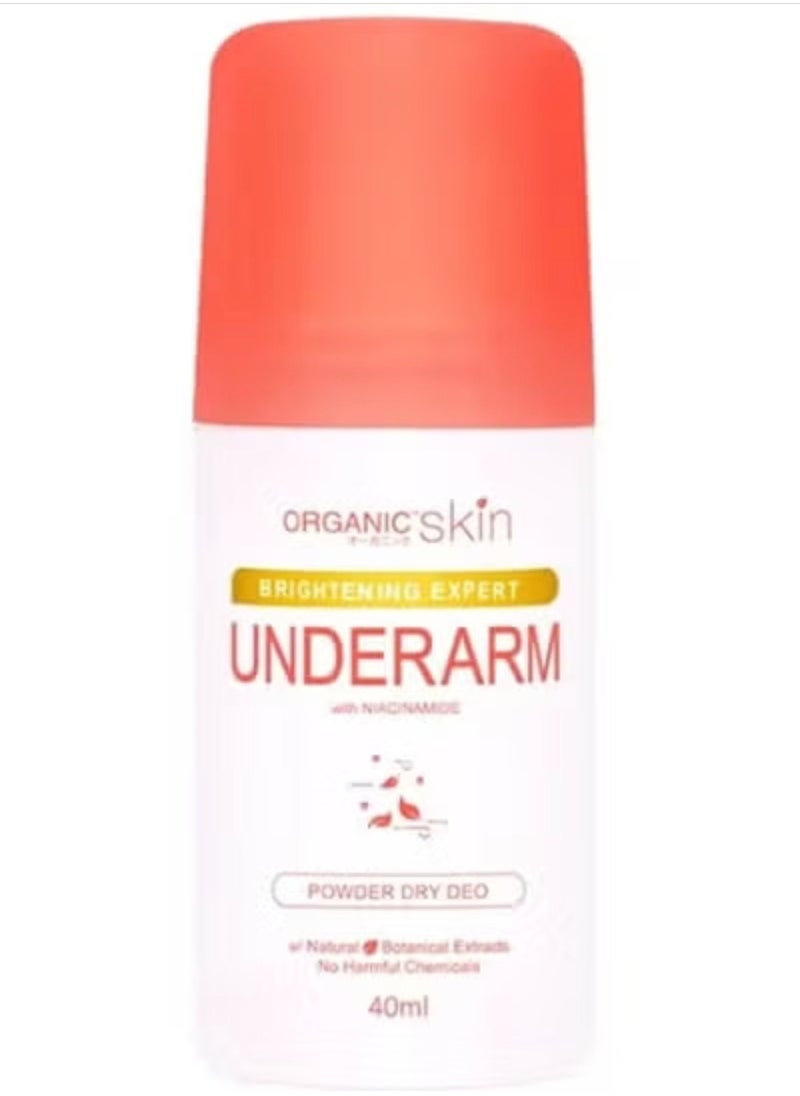 Organic Brightening Expert Underarm with Niacinamide Powder Dry Deo 40ml  - Image 2