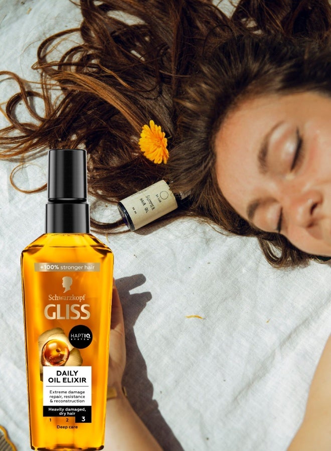Gliss 6 Pieces Gliss Daily Oil Elixir 75ML - Image 2