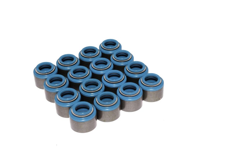 Comp Cams "515-16 Set of 16 Metal Viton Valve Seals for .530"" Guide Size, 3/8 Valve Stem" - Image 1