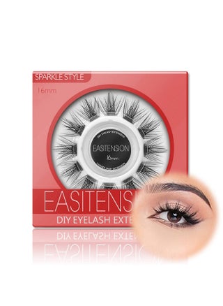 Diy Eyelash Extension 3D Effect Individual Melt Flare Lash Cluster Natural Lashes Set Home Eyelash Extension D Curl Lashes Pack 12Mm14Mm (16Mmsparkle) - pzsku/ZECE04F73470CD08817D0Z/45/_/1721980869/2334d83d-021c-4864-a88f-ca3d5f0107d8