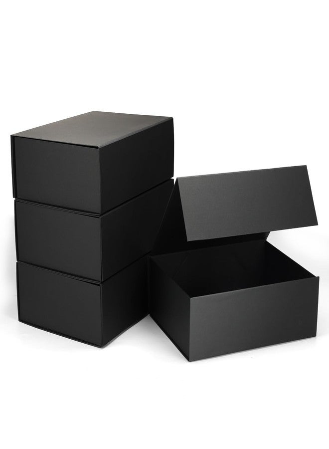 SPEPLA 12x9x4 Black Gift Boxes with Lids, Magnetic Closure Gift Box Bulk for Wedding Christmas Birthday Bridesmaid Proposal Groomsmen, Luxury for Gifts Packaging, 4 Pack - Image 1
