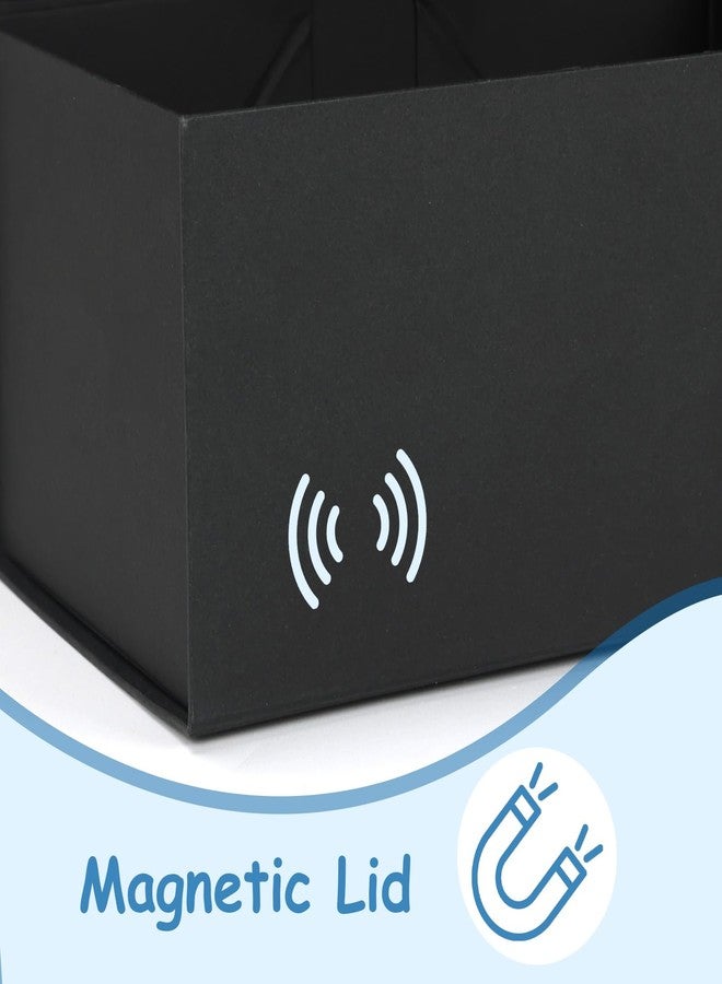 SPEPLA 12x9x4 Black Gift Boxes with Lids, Magnetic Closure Gift Box Bulk for Wedding Christmas Birthday Bridesmaid Proposal Groomsmen, Luxury for Gifts Packaging, 4 Pack - Image 4