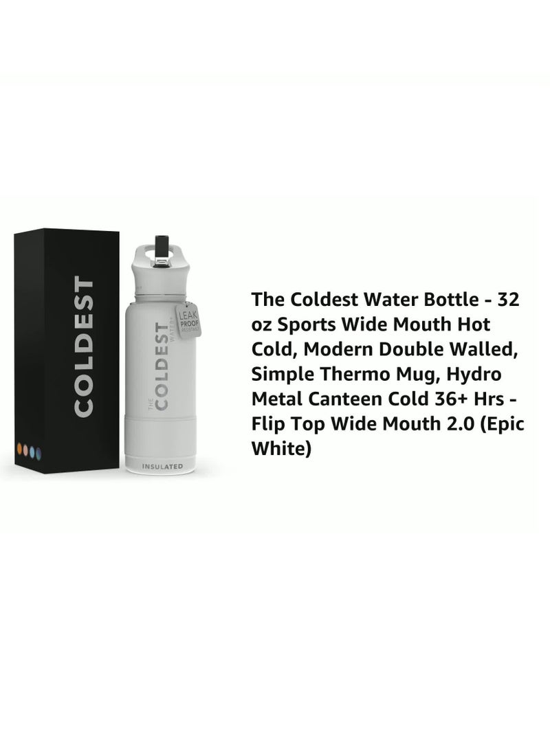 THE COLDEST WATER COLDEST SPORTS BOTTLE EPIC WHITE 32 OZ - Image 3
