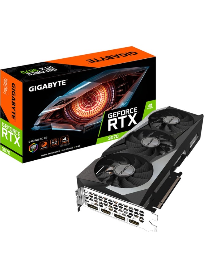 GeForce RTX 3070 Gaming OC 8G (REV2.0) Graphics Card, 3X WINDFORCE Fans, LHR, 8GB 256-bit GDDR6, GV-N3070GAMING OC-8GD Video Card